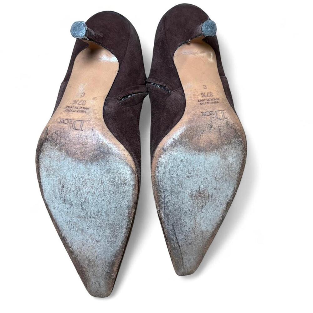 Vintage Dior Brown Suede Boots - Picture 4 of 5